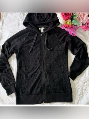 HOODIE JACKET- BLACK
